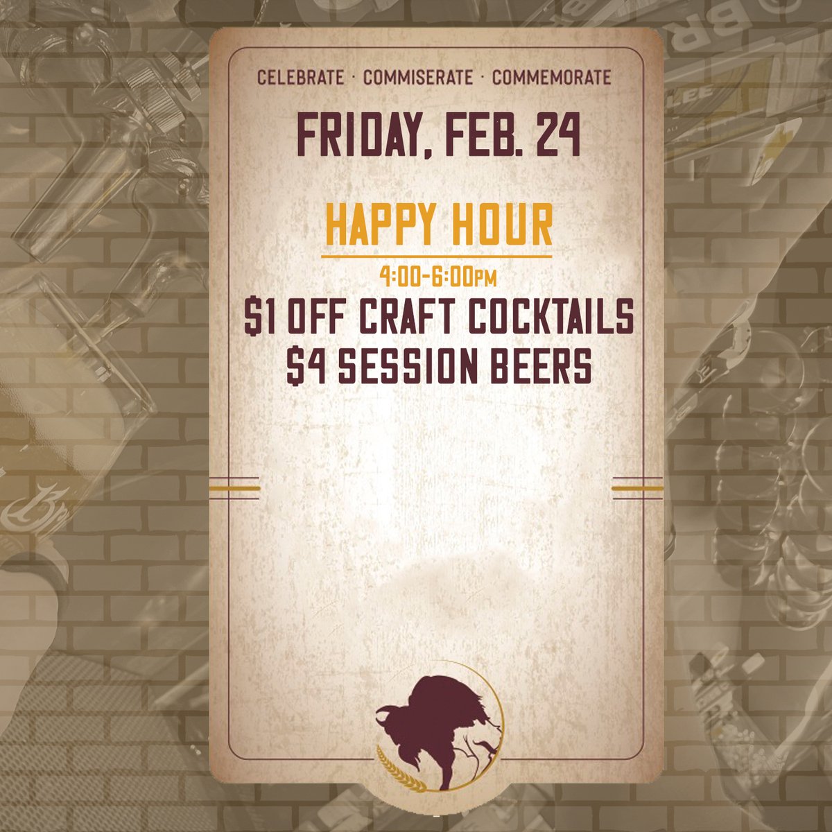 DrinkBrickway's tweet photo. 🍻 Beer flights
🍻 Wild Olivia Sour Ale on tap
🍻 $4 Festbier pours all day, every day
🍻 Last chance for Red Lager pours and packs
🍻 King Cake Ale on tap while supplies last
🍻 Build your own 6-pack
See you soon – cheers! #OmahaBeerWeek #OBW2023
#DrinkLocal | #DrinkBrickway https://t.co/NYHdVoDf54