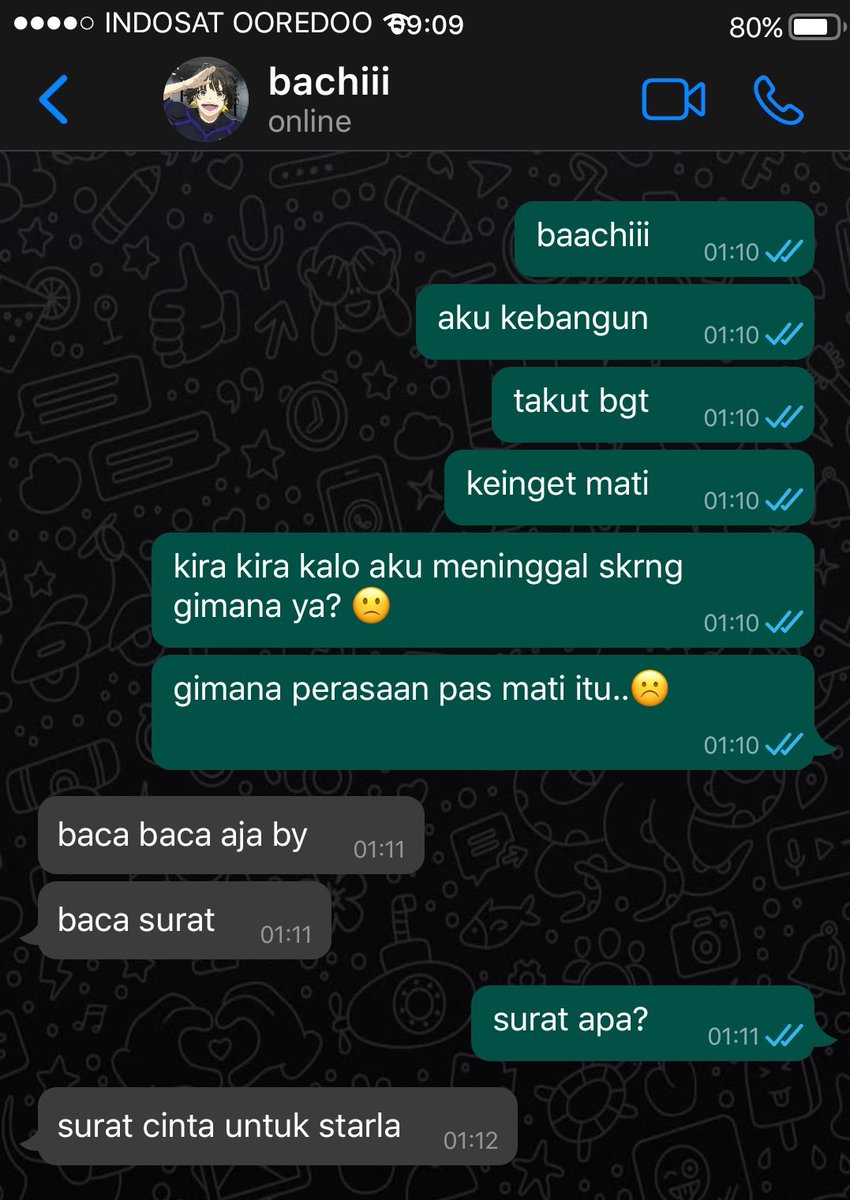 #bachisagi onetweet au

surat cinta untuk starla