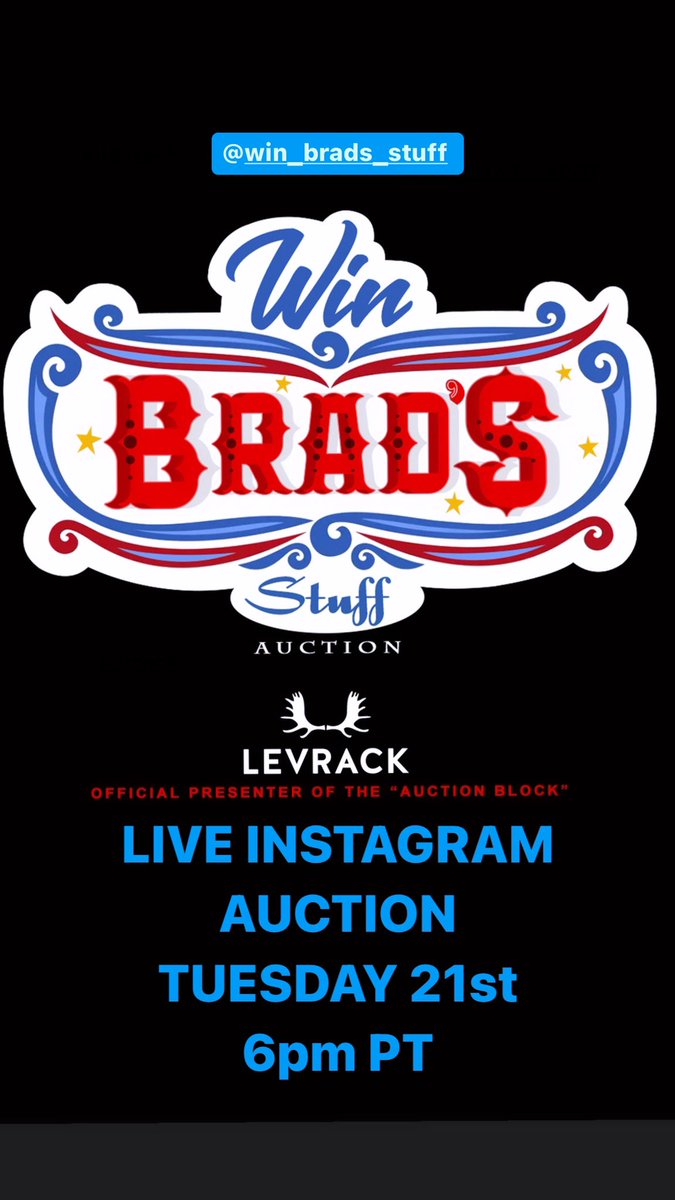 bonspeedboys's tweet photo. Join us on Instagram Tuesday February 21st at 6pm PT for the very first 
Win Brad’s Stuff auction this year! Many cool items up for bid go to @win_brads_stuff on IG at 6pm and hit the live button. https://t.co/lxdlyYpxFZ