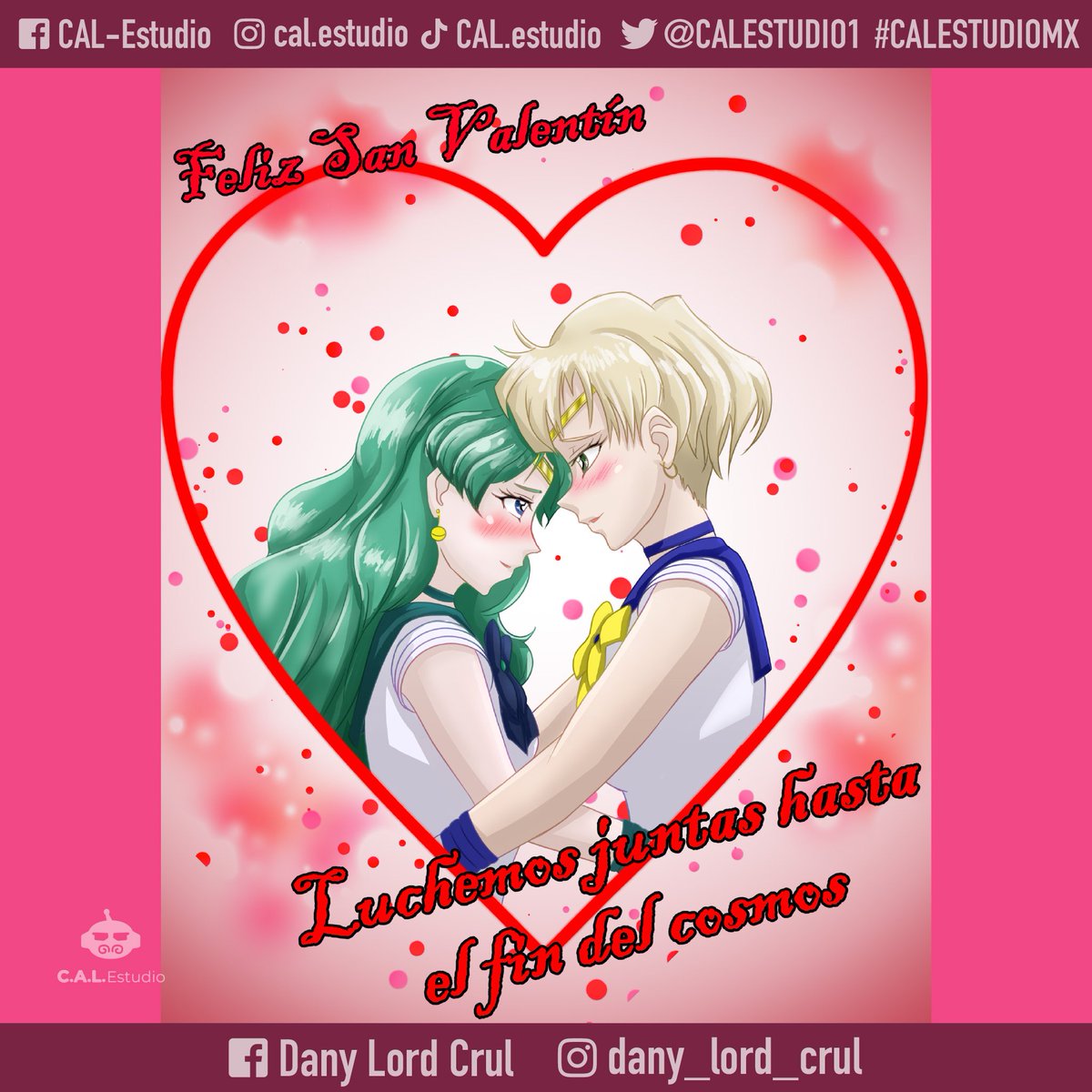 CALESTUDIO1's tweet photo. El amor puede llegar tan lejos como el #cosmos y @CALESTUDIO1  junto a nuestro colaborador @DanielLordCrul , les traemos otra tarjeta para celebrar este #FEBRERO2023 ❤. 
“Sea puro, sea honesto, sea hermoso.” -Sailor Mercury. https://t.co/pc0F5KlviX