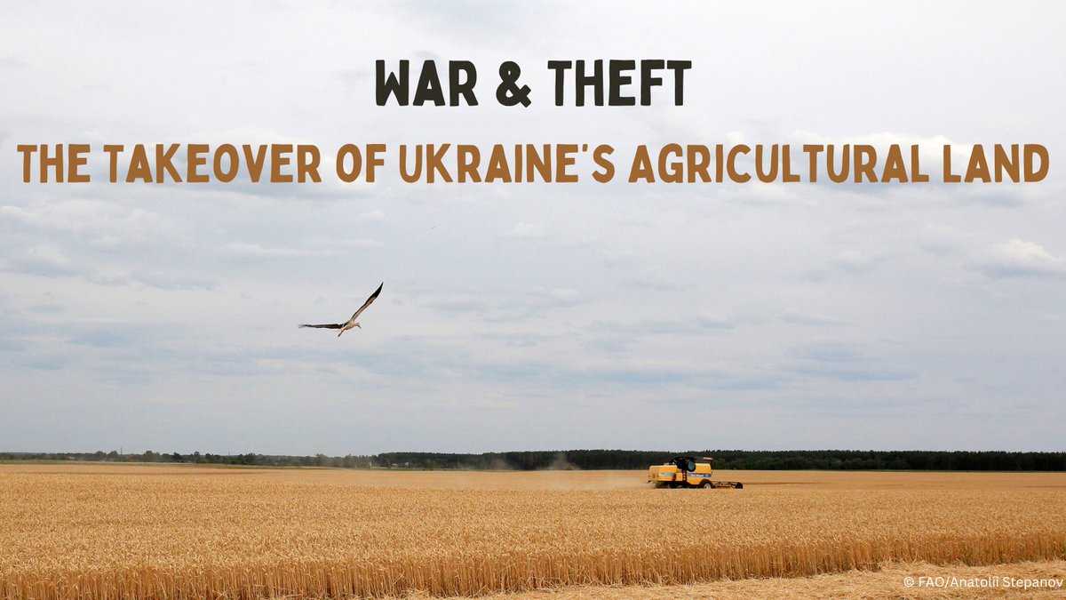 oak_institute's tweet photo. .@WorldBank @IMFnews @EBRD NEW REPORT – War &amp; Theft: The Takeover of Ukraine’s Agricultural Land unmasks how western financial institutions, investors &amp; oligarchs are seizing control of Europe’s breadbasket amidst chaos of war. 

https://t.co/NoHjUUelCX

@Mittaloak https://t.co/4SB6v7g4IB