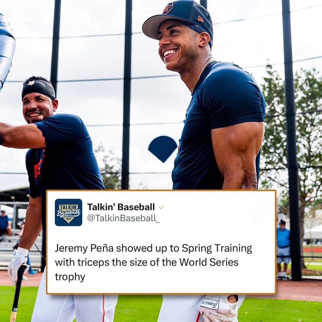jsager84's tweet photo. I mean, the kid is jacked! #ReadyForBaseball #SpringTraining #WorldChampions #Astros4Life #LevelUp https://t.co/8c8mTAcOQY
