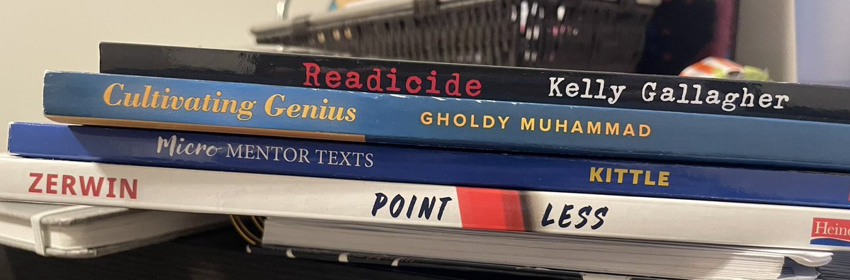 Standing on the shoulders of giants as I plan a book study of #alangratz for a group of middle years learners 📖@bay_nature @kondrik4 @jgaragan @RobertsJaner @BeccaBouchard @natabasso @GholdyM @pennykittle @KellyGToGo @SarahMZerwin