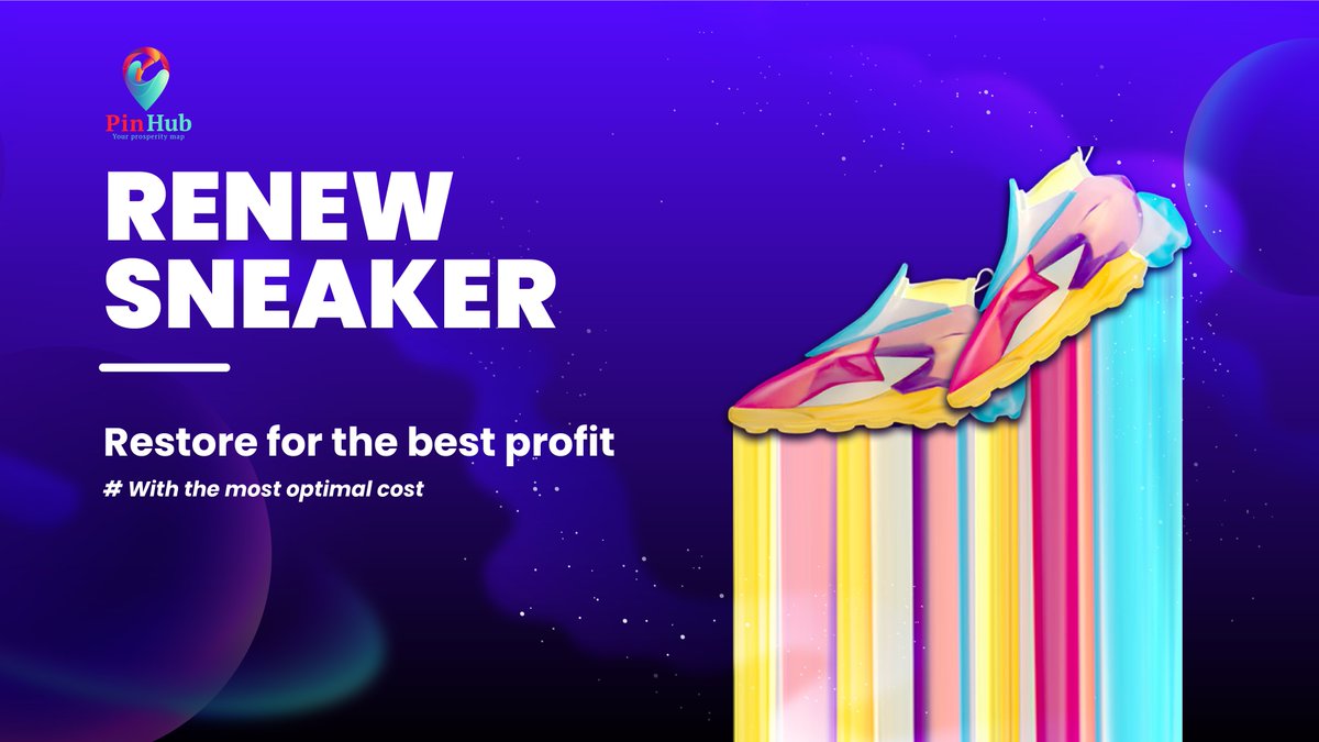 pinhub01's tweet photo. ✨👟 RENEW SNEAKER ✨👟 

❗️A reasonable amount of PUB used for renewing the sneaker to its original condition can help you maximize the LOCA earning.

Restore for the best profit✅

#PinHub #PUB #LOCA #Runtoearn #Pintoearn #PinEvent  #sneakers #nft #renew #freetoearn https://t.co/nxfkqakXLX