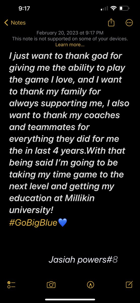 I’m very thankful for my last 4 years at Lafayette Jeff and I’m excited to take my next steps in life🙏🏽 
<a href="/LJBronchoFB/">Lafayette Jeff Football</a> <a href="/CoachShanley/">Pat Shanley</a> <a href="/Coach_JBurrell/">Coach_JB</a> <a href="/MU_BigBlueFB/">Millikin Football</a> @MillikinHFC