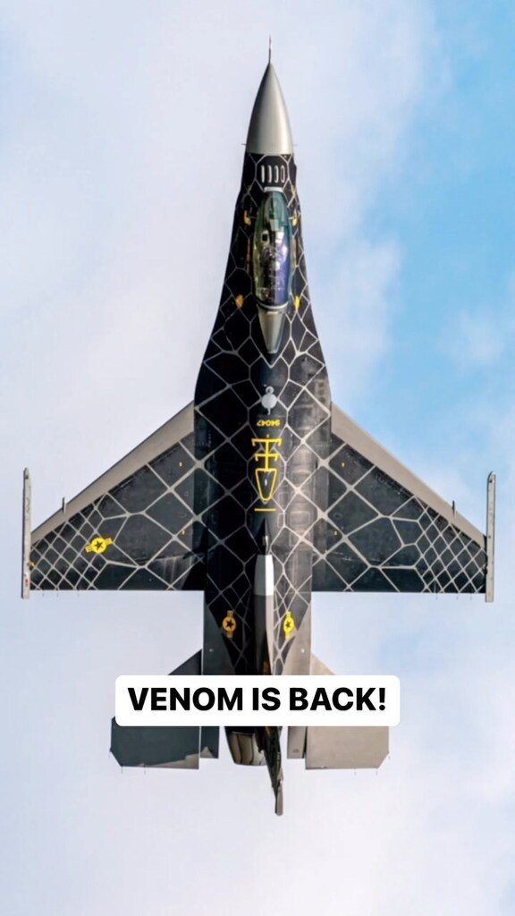OwenAviation's tweet photo. Who else is happy to see fresh paint on VENOM?? @viperdemoteam
#venom #venomisback #viper #vipernation #snaps #snapshots #snapgram #getshot #clickclick #snakeskin #lethal #🐍 #🫡 #rebel #rebelwithoutacause #flying_legends #heritageflight #acc #aircombat https://t.co/4zGlHbgvB1 https://t.co/0Hf6CBPncF