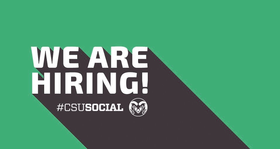 #CSUSocial is hiring a Senior Social and Digital Media Strategist at <a href="/ColoradoStateU/">Colorado State University</a> 🐏 Come work with us!

Full job description: jobs.colostate.edu/postings/121162

Deadline to Apply: 02/27/2023, 11:59 p.m.