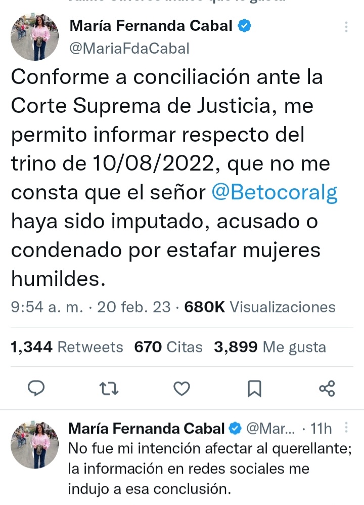 "Les recuerdo que no todas las informaciones que circulan en las redes sociales son verdad y nos pueden inducir a éstos actos vergonzosos"