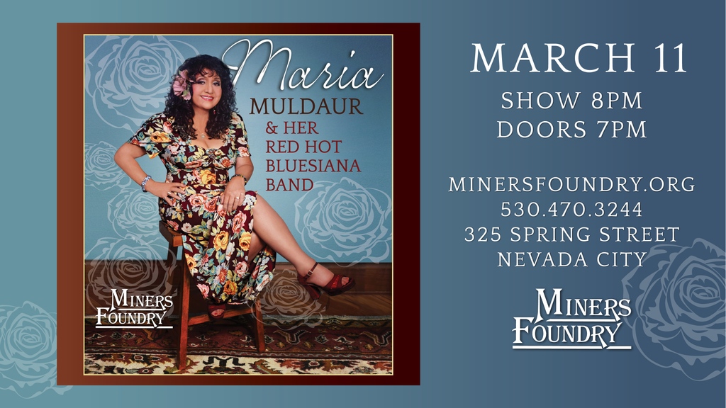 Coming to the Foundry in March, Grammy-nominated ❤️‍🔥 Maria Muldaur &amp; Her Red Hot Bluesiana Band 

March 11 @ the Miners Foundry
Doors open at 7pm • All ages

Tickets @ l8r.it/NUXK