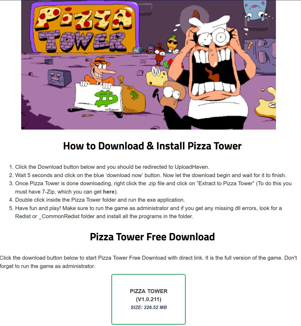 h8 on X: if anyone thinks about pirating pizza tower then DIE