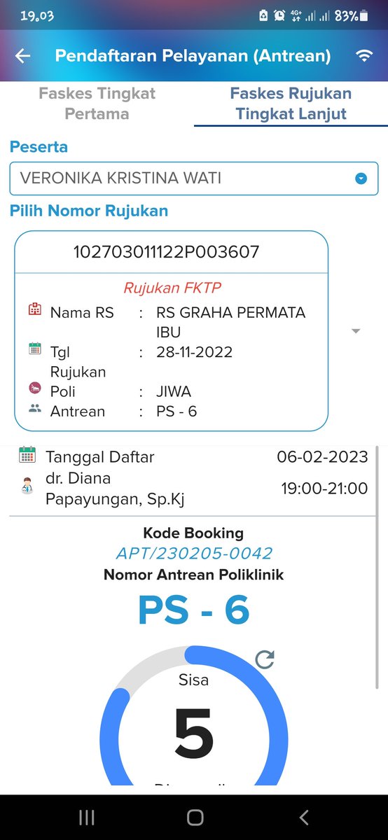 masbtn's tweet photo. @BPJSKesehatanRI bisa dibantu, tidak bisa daftar di aplikasi JKN berobat rawat jalan poli jiwa di RS GPI, sudah buat laporan di wa pandawa bpjs dan chika bpjs.. belum ada respon https://t.co/myhNzOmHlI