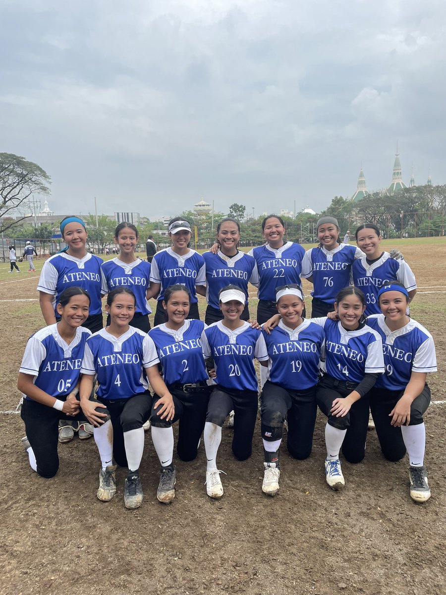 FINAL: Despite an impressive defensive showing, the Ateneo Blue Eagles prove unsuccessful against the 9-peat champions Adamson University Softball Team, 0-3. #UAAPSoftball