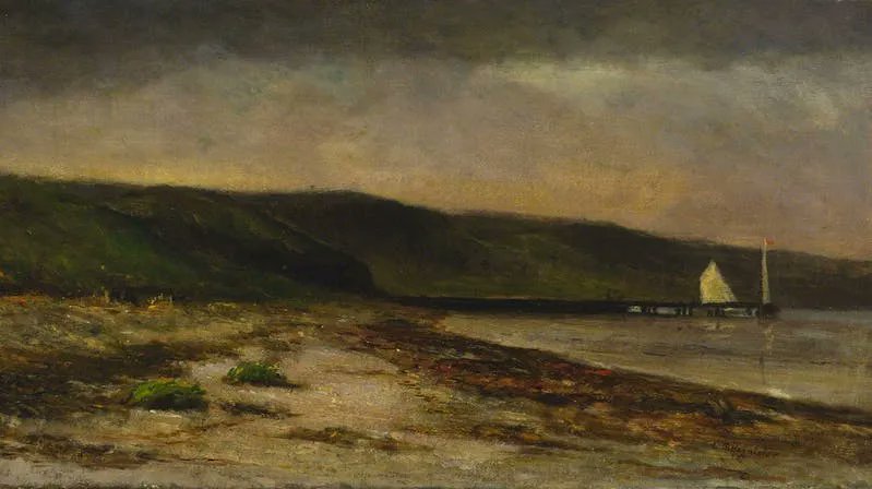 artistsofcolour's tweet photo. JAMESTOWN, 1887, Edward Mitchell Bannister, 1887 #blackarthistory https://t.co/IqJy6YiKzg