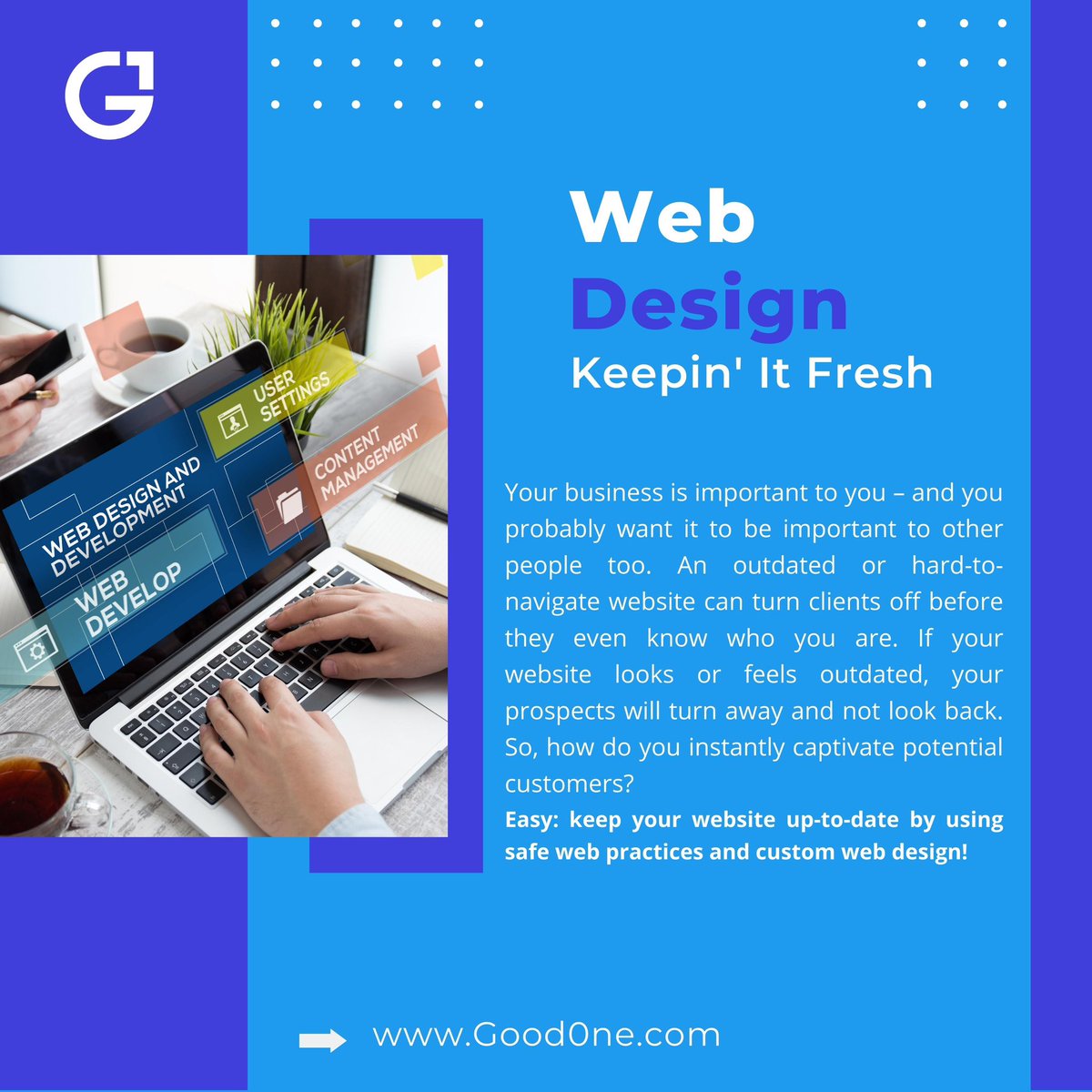 Good0ne_'s tweet photo. Your business is important to you and you probably want it to be important to other people too.
Visit our website https://t.co/oNsAmUyDrL
#DigitalServices #WebDevelopment #it #Support #GraphicDesign #onlineexperience #Delivering #success #web #design #goodOne https://t.co/NaJc3wHGES
