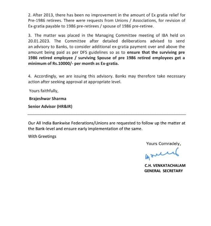 WeBankersOfficial® on Twitter "ChVenkatachalam How many bank retirees