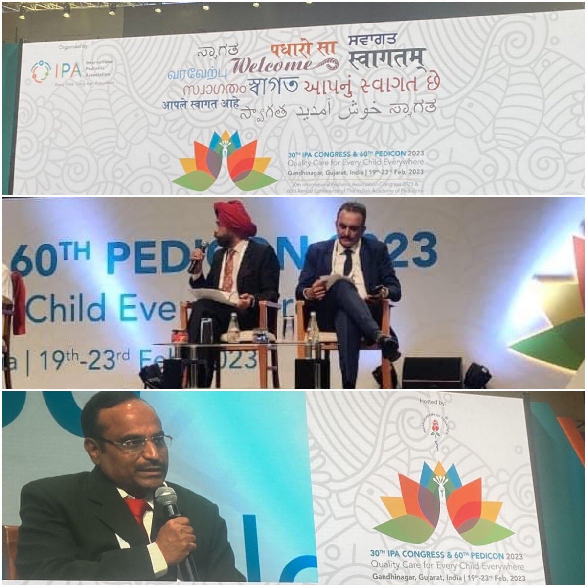 Dr. @DheeShah (former Editor-in-Chief @EditorIndPed) was a panellist in an important plenary session on #MeetTheEditors, moderated by Dr HPS Sachdev & @dr_soans, at the #IPACongress2023 #Pedicon2023 along with Dr. Nick Brown, EiC @ADC_BMJ & Dr. Esther Lau, EiC of
@LancetChildAdol