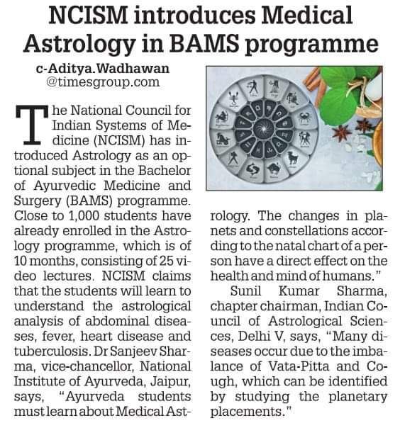 Modern medicine is really boring.

Students of Ayurveda now have the option to study celestial magic.

Ayurvedic students and teachers are living the Harry Potter life, while the real scientific community is full of boring muggles with sky high egos.

Im going to take up Potions.