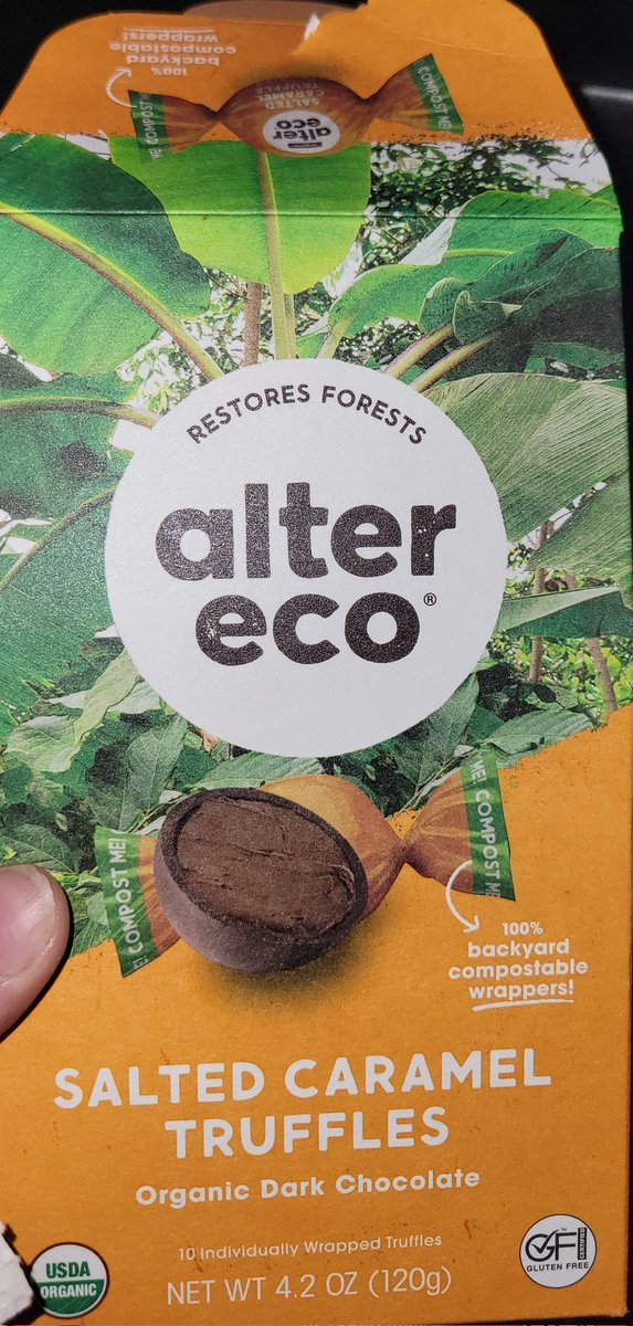 I'm trying very hard not to eat all of these in one sitting... 😂 @AlterEco_Foods #CertifiedOrganic #Chocolate #SnackOfTheWeek 😋