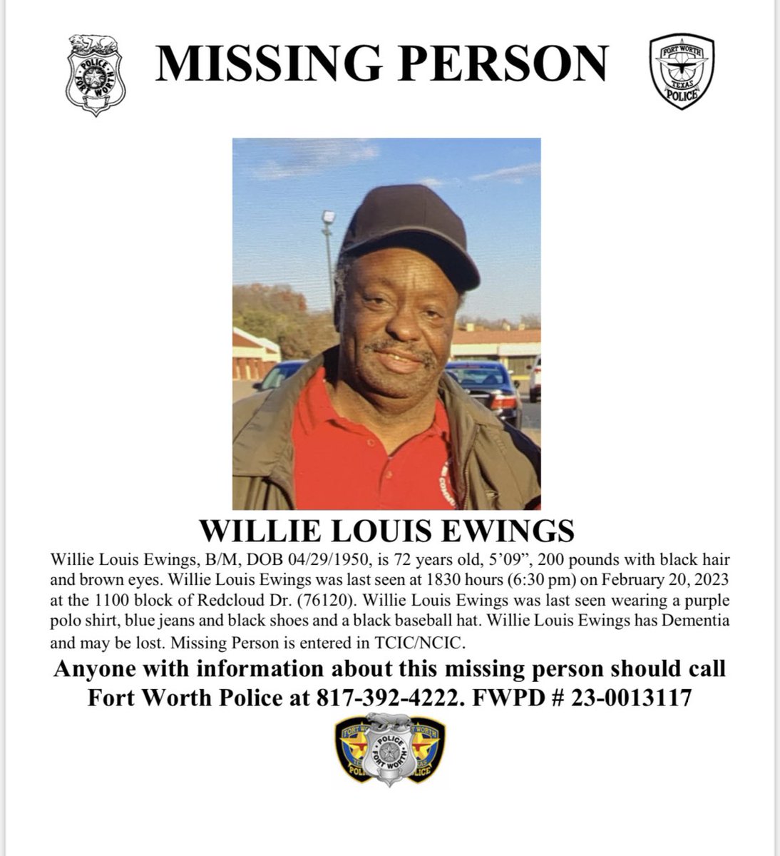 Fort Worth Police tweet media