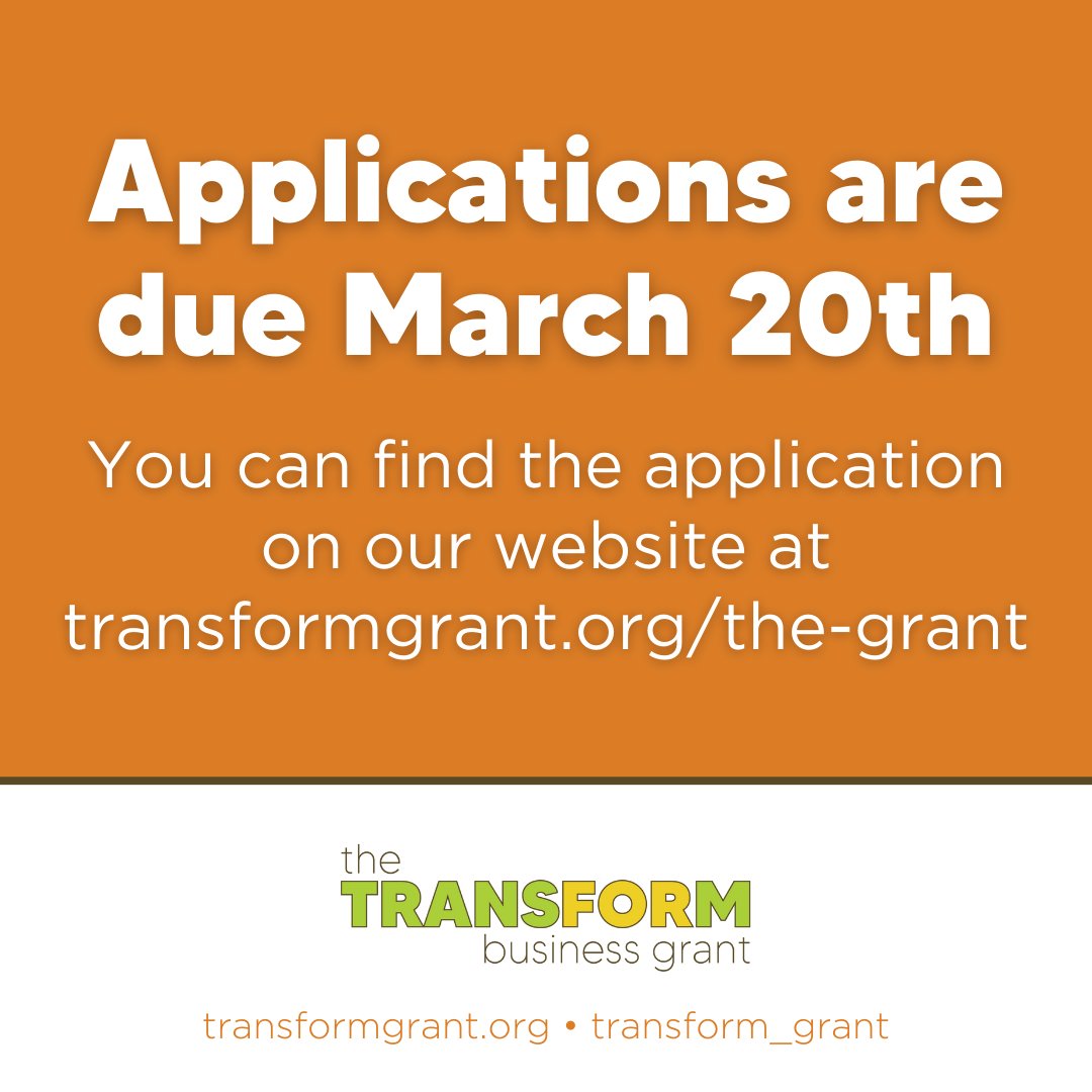 transform_grant's tweet image. Our March grant cycle applications are now open! Peep the pics for more info, and DM or email us with any questions. We can't wait to see all your amazing applications and learn more about you! #transformgrant #grantapplication #applynow