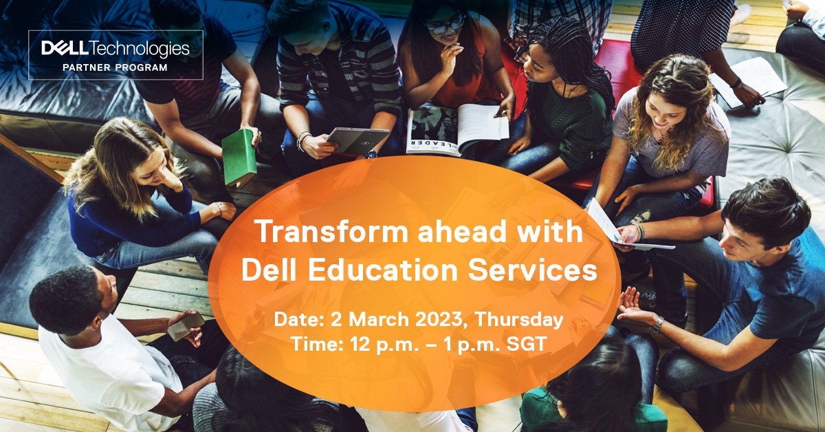 DellTechPartner's tweet photo. With Dell Learning Hub, our partners can access the training they need anytime,π anywhere.π
Join this #webinar on March 2nd at 12 PM SGT and discover how β register here: https://t.co/tnlEEj3cze
#DellLearningHub #DellPartner https://t.co/rgbu6pTuMd