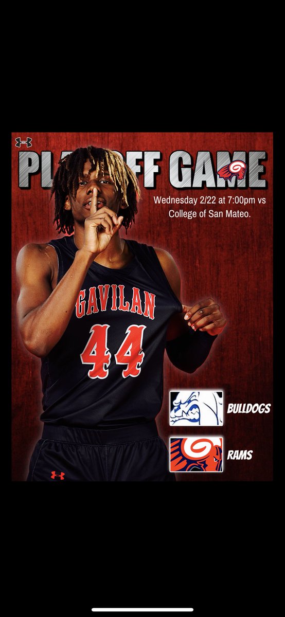 GavilanMBB's tweet image. 🚨HOME PLAYOFF GAME ALERT🚨
#RamFam 🐏🏀