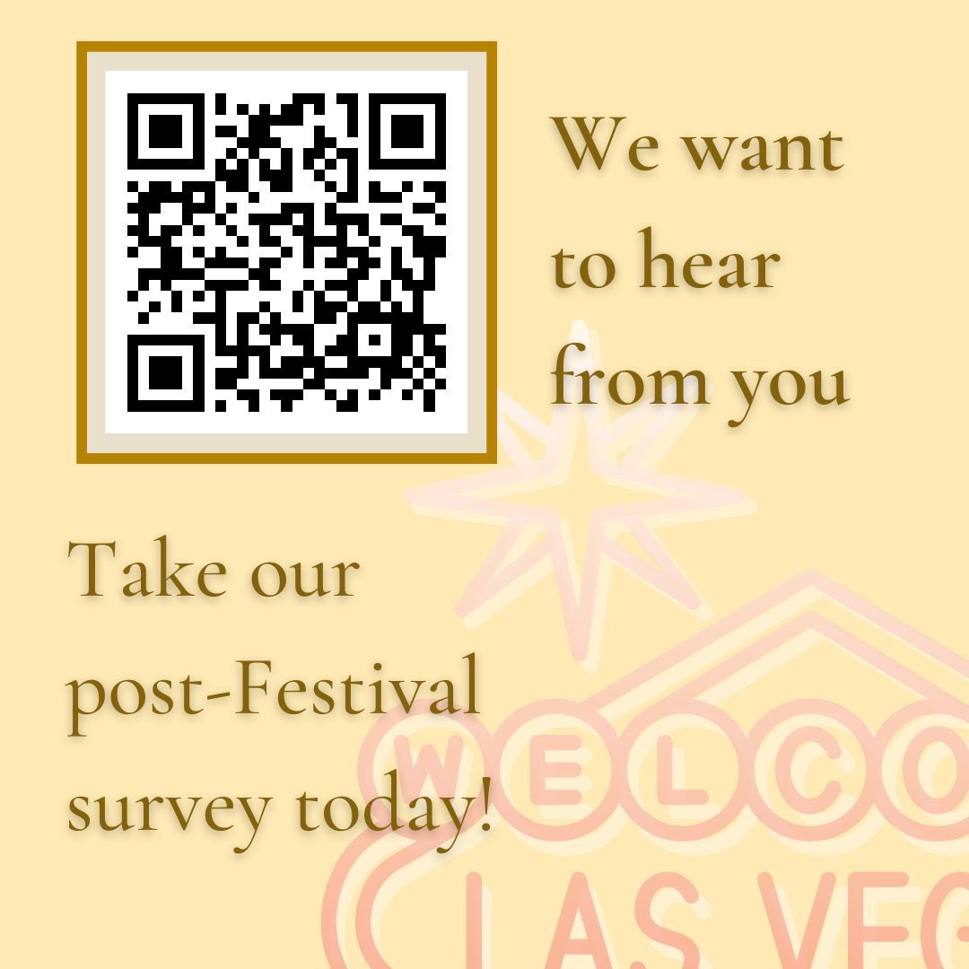 Thank you for attending our KCACTF Festival 55 for Region 8! We so loved having you with us at the Westgate Hotel in Las Vegas. 

Please take a moment to fill out the Post-Festival Survey. Link is below:

forms.gle/CmyVxrWP7srAG1…