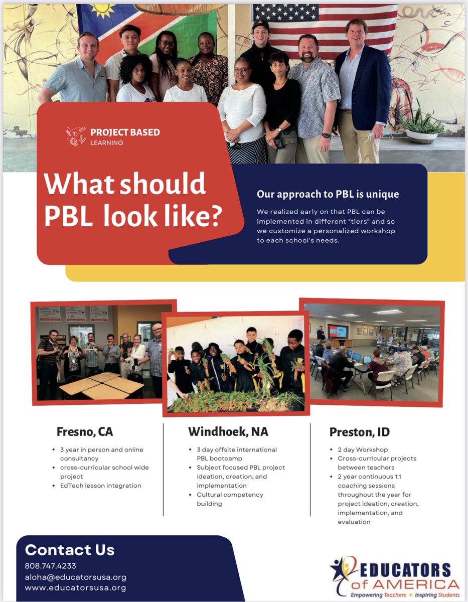 EducatorsUSA's tweet photo. How can we provide multiple means of engagement, representation, and expression for our students? High quality PBL incorporates #UDL guidelines and brings authenticity to your classroom! #pblchat #pbl #edchat https://t.co/n759QylwtW