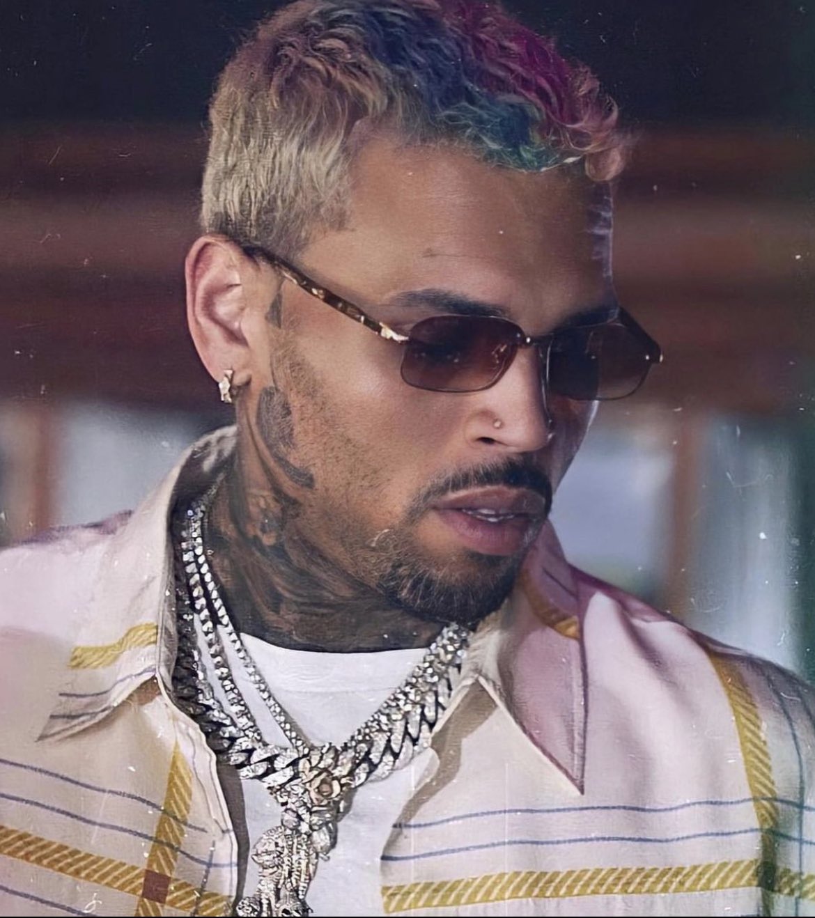 Chris Brown Debuts New Fiery Flame Hairstyle On Instagram  Capital XTRA