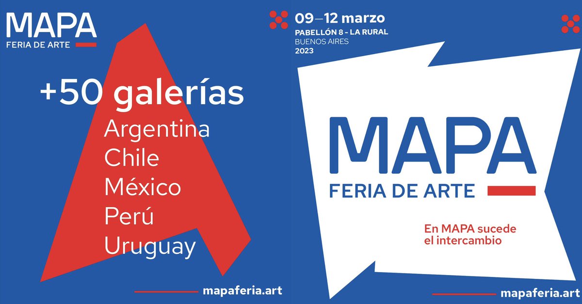 TramoGaleria's tweet photo. MAPA Feria de Arte
09-12 marzo 
@LaRural_BsAs @somos_meridiano https://t.co/ovnPEmbHdg