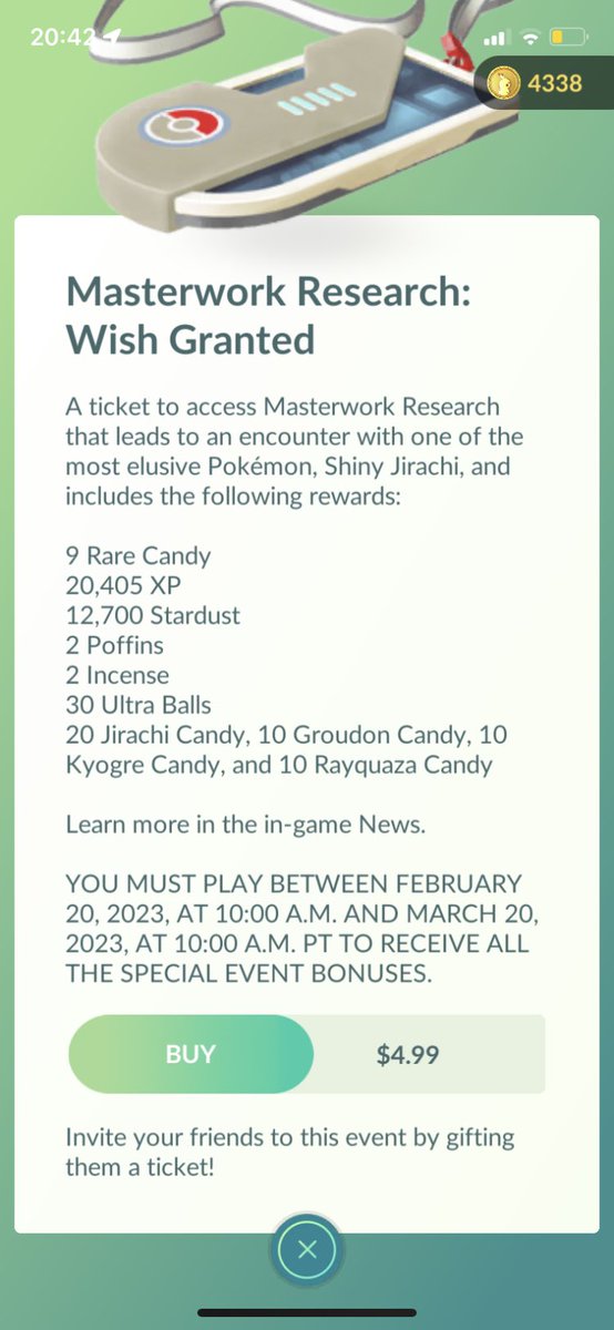 PugPrincess1983's tweet image. There is no option to gift the ticket? #masterworkresearch #PokemonGO @NianticHelp @PokemonGoApp