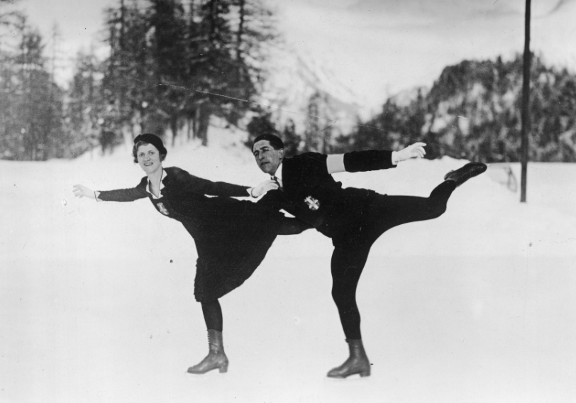 BluntBlackJew's tweet photo. Jewish-Hungarian world-champion skaters Emilia Rotter and László Szollás.

They would win bronze medals in the 1932 &amp; 1936 Winter Olympics.

Both would survive the Shoah. (Holocaust) https://t.co/CUT7WPd7Bt