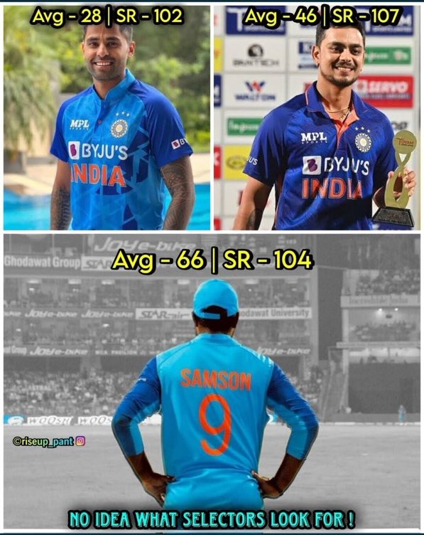 itzmejayam's tweet photo. #Cricket #INDvAUS #IndianCricketTeam 

It’s so hard to be a #SanjuSamson’s fan😔with so much biased and bizarre selection strategy🤷‍♀️@BCCI.

He is not even considered for ODIs🤯. https://t.co/4scSux8IPO