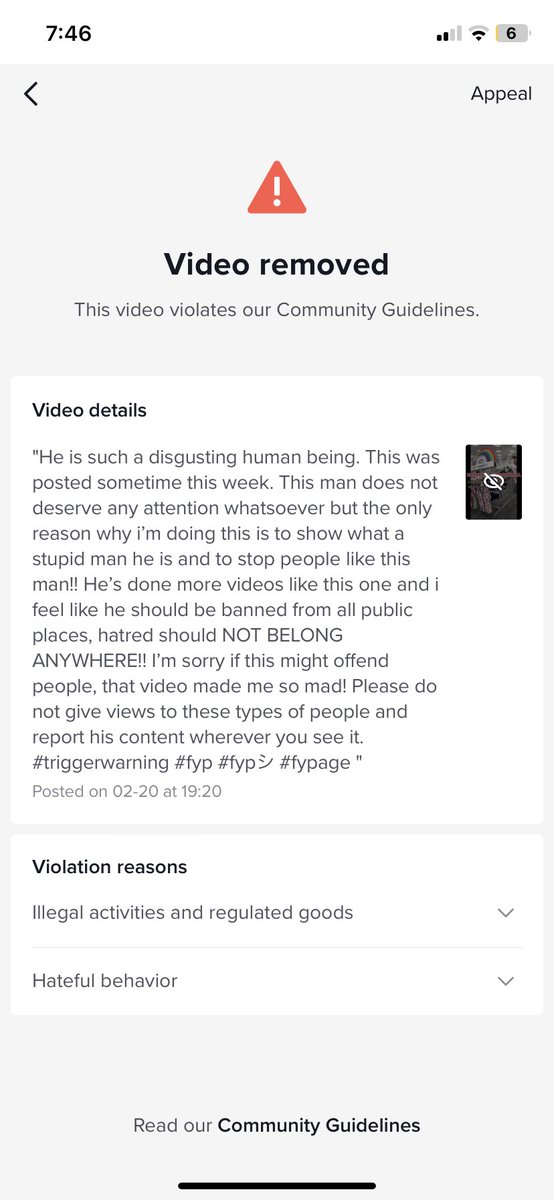 I tried to make a video about #EthanSchmidt and it got taken down on Tik Tok. First of, I’m pointing out the Homophobia he is promoting by making these types of videos and why NO ONE SHOULD SUPPORT HOMOPHOBES AND RACISTS!!! I WOULD NEVER SUPPORT THIS TYPE OF BEHAVIOR