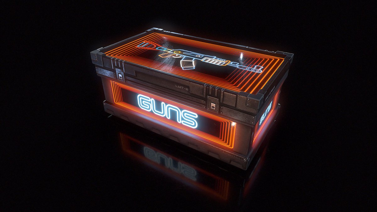 Decided to take a swing at making some sorting boxes for the Rust workshop this week, and this ones themed to look like an Infinity Mirror, but with some retro flavor. Feedback is welcome! <a href="/gerrmanman/">ThatGermanGuy</a> #playrust #workshop steamcommunity.com/sharedfiles/fi…