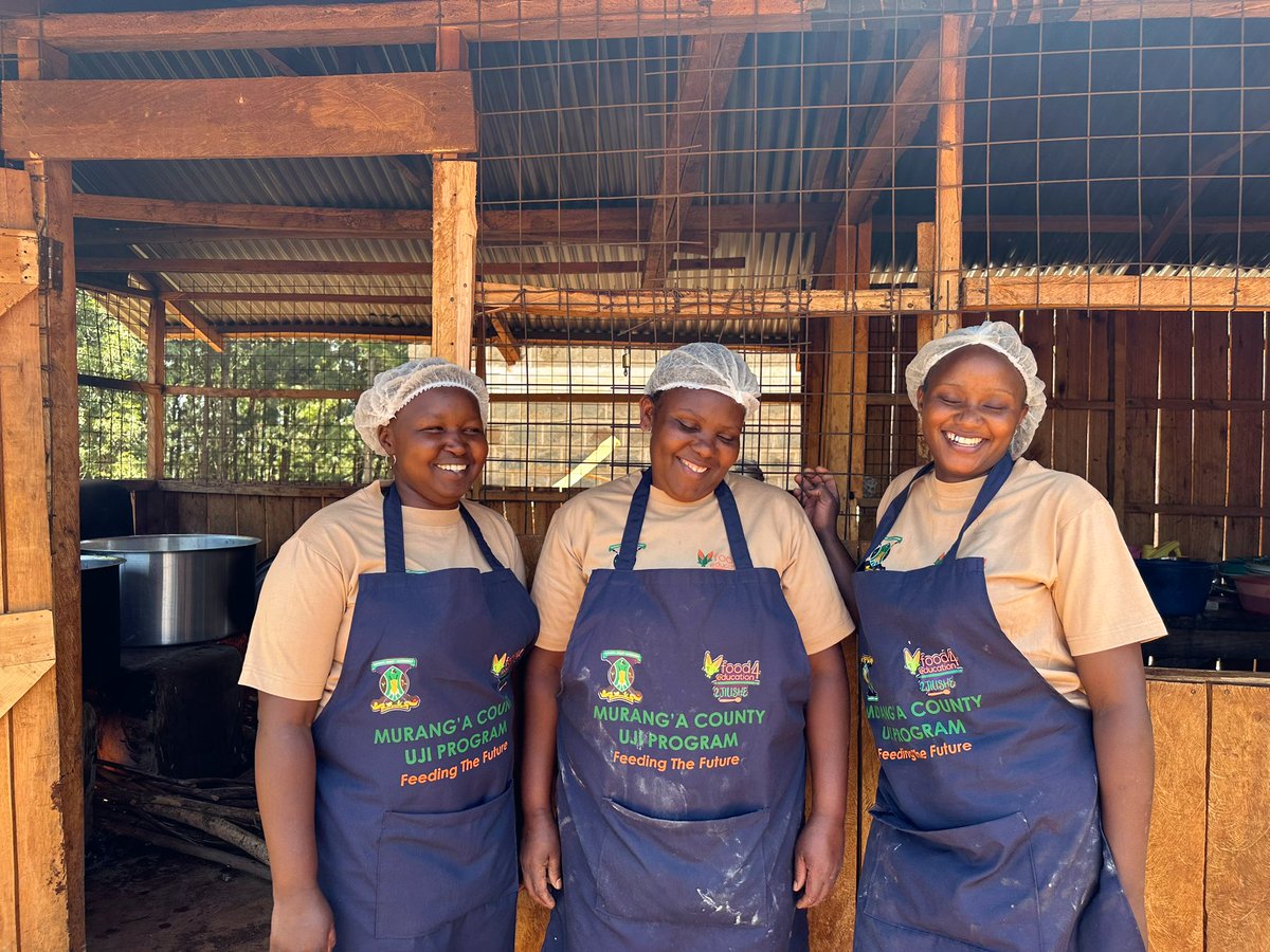 wawiranjiru's tweet photo. Yesterday, we launched the full roll out of Muranga’s ECD fortified uji programme with Gov @HonKangata. 

Funded by the county government and implemented by @Food4Education, 
it will reach over 40,000 children every day and create 1000 direct and indirect jobs in the county 🙏🏾😊 https://t.co/vDLDo7UCOL