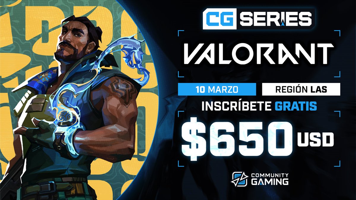 CGaming_LatAm's tweet photo. 🏆 #Valorant LAS CG Series #10 🏆
Cumplimos 10 ediciones de nuestra querida #CopaOperator 🥳🎉¡Y queremos festejarlo con toda la escena de @VALORANTLATAM!
💰 650 USD
⚠️ 64 cupos
📅 Viernes 10/3
⏰ 19hs (ARG)
📺 Transmisión en vivo
Inscripción GRATIS ➡️ https://t.co/sQcyc7i0it https://t.co/GpOCgtL0oq