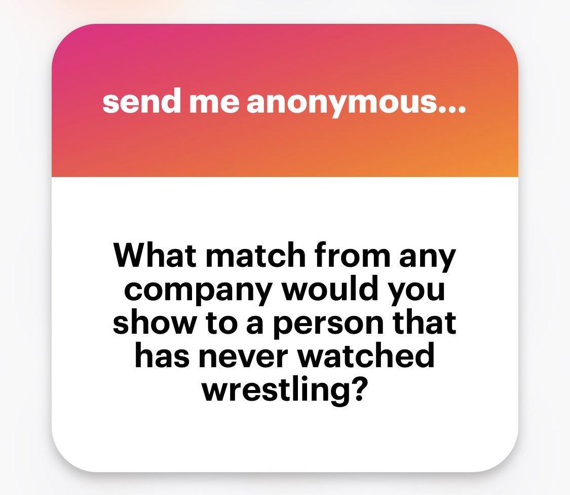 AEW Out Of Context on Twitter "This is THE single hardest question to