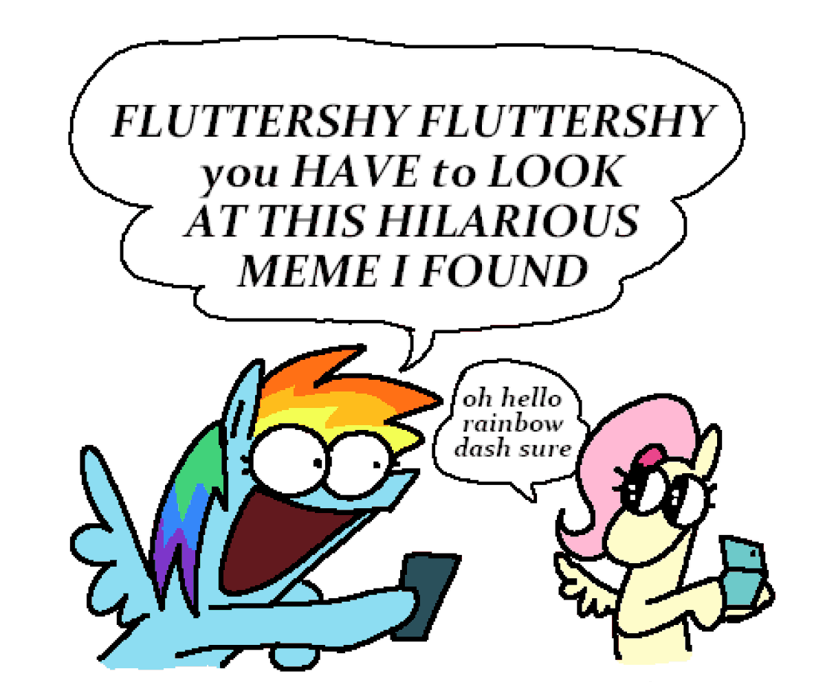 showing her memes #mlp