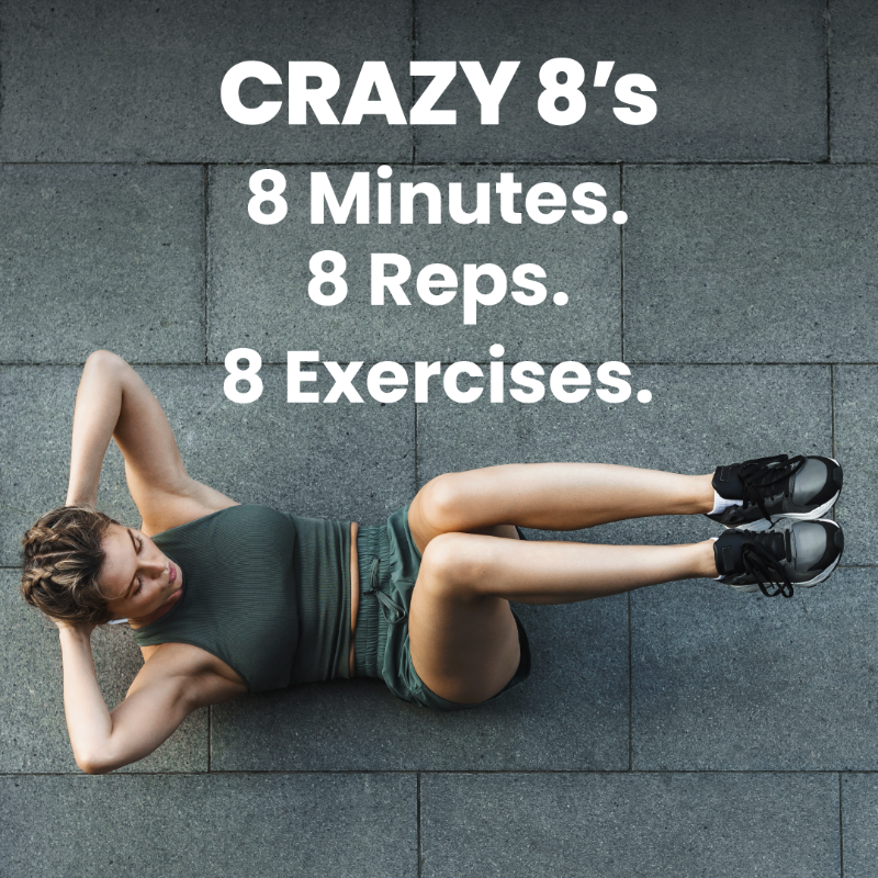 joinredmountain's tweet photo. It's important to combine both cardio &amp; weight lifting. Try this Crazy 8 circuit: 8 minutes, 8 reps, 8 exercises: push ups, body weight squats, high knees, sit ups, rest, bicycle crunches, mountain climbers, jumping jacks, tricep chair dips, rest. Repeat circuit. https://t.co/qW5ImvXAxk