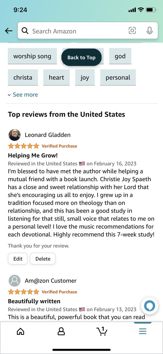 Here’s my Amazon and Barnes & Noble review for Powerful Whispers. The paper version releases on Wednesday, February ,22nd; grab your copy where fine books are sold! #powerfulwhispers #booklaunch #devotional #newbook #inspirational
#christajoyministries
