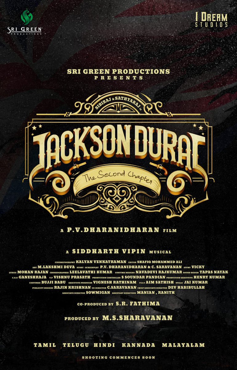 #jacksondurai2                                    Happy to be a part ….my next project