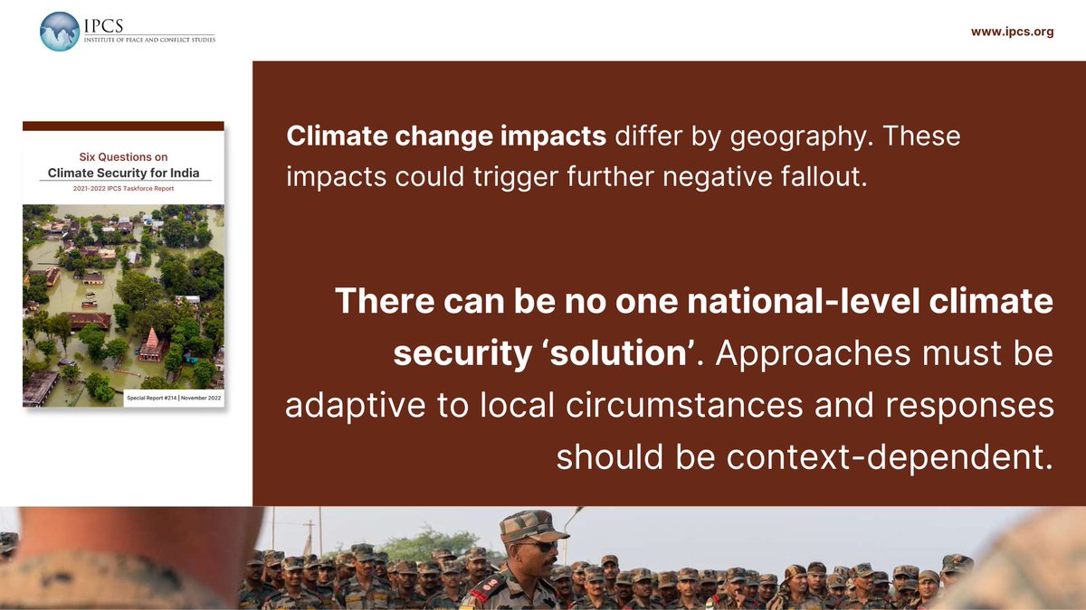 IPCSNewDelhi's tweet photo. #IPCSTaskforce | How can #India respond to its #ClimateSecurity challenges?
Read to learn more: https://t.co/6xhCZb0sFY https://t.co/djMmo9AXqO