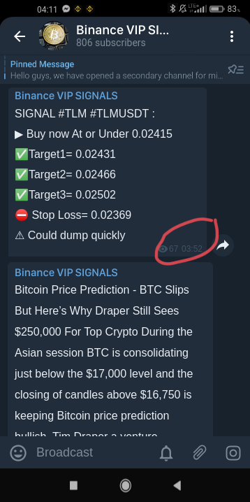 AndrewGriUK's tweet photo. SIGNAL #TLM #TLMUSDT :

▶ Buy now At or Under 0.02415

✅Target1= 0.02431

✅Target2= 0.02466

✅Target3= 0.02502

⛔ Stop Loss= 0.02369

⚠ Could dump quickly

Is there a dip? Is there a peak? 🔥

#SPOT #bitcoin #daytrading

Be part of our VIP SIGNALS channel NOW, PM ME! https://t.co/vlRTKeQemA