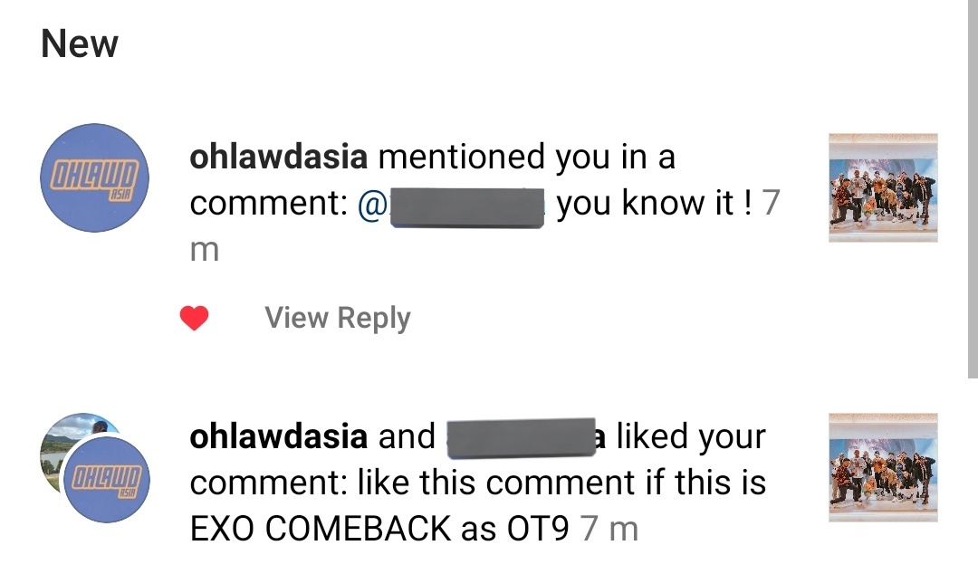 Ichi_exo_'s tweet photo. OMG you guys @.lawdasia liked and replied to me😭😭
EXO COMEBACK OT9 IT IS😭😭😭
@weareoneEXO @layzhang @B_hundred_Hyun https://t.co/T4F3gT2lWX
