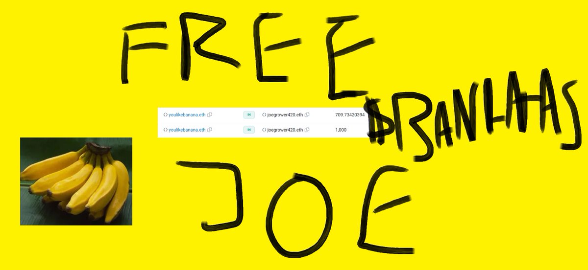 BananaTokenEth's tweet photo. @joegrower420 WE HEARD JOE LIKE $BANANA AND JOE HUNGRY 

BANANA FOR UUU https://t.co/E31IlTzn1v