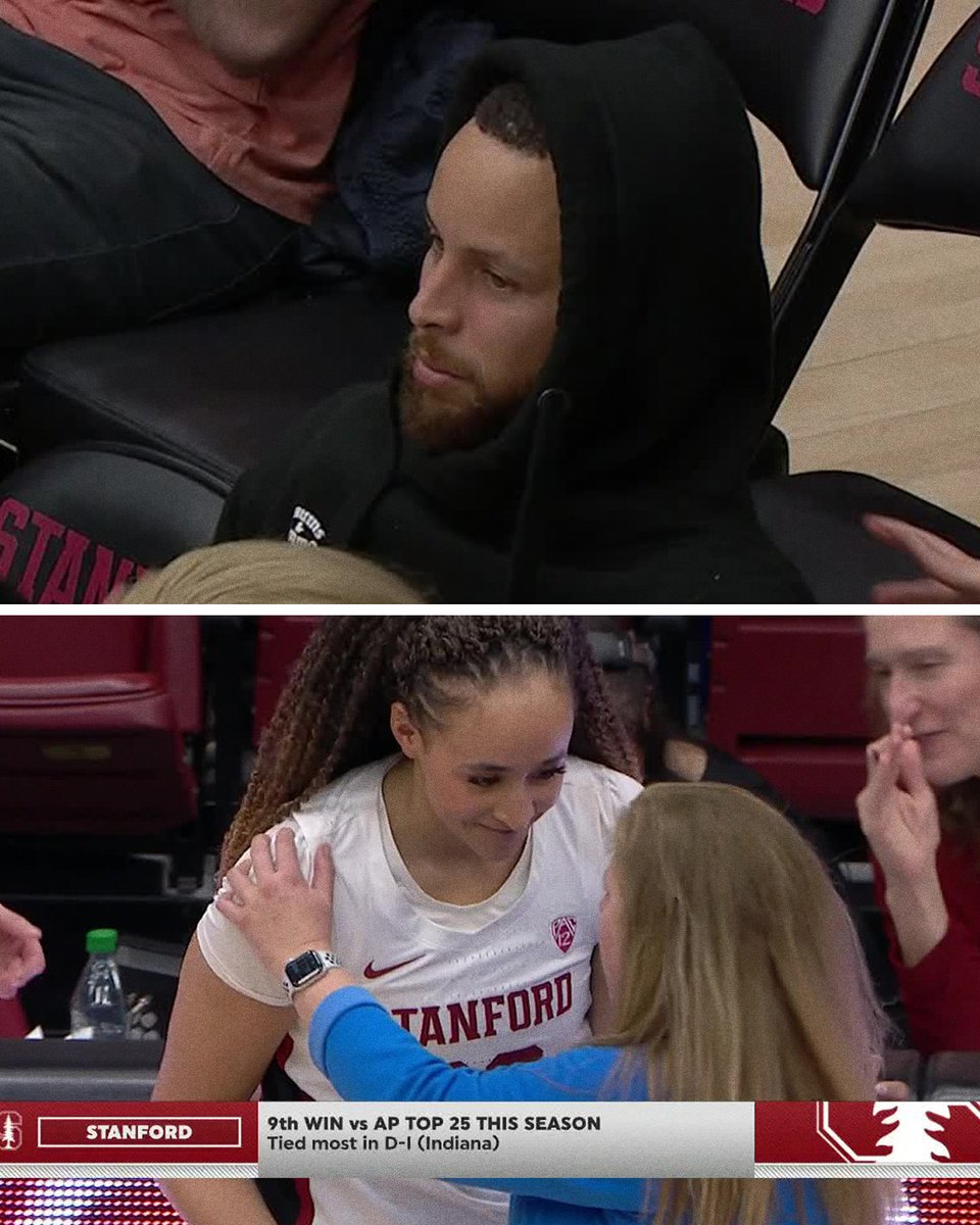 Steph was in attendance for UCLA-Stanford 👏