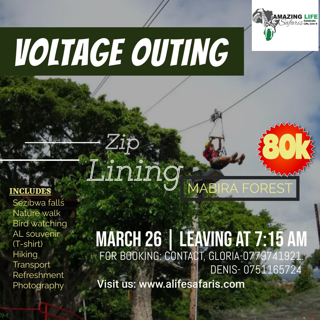 iexploreAfrica's tweet photo. The impulse to #Travel is one of the hopeful symptoms of life. ”
Agnes Repplier
Let's travel with @SafarisLife to #Mabira forest for #Ziplining
#grouptrip #zipling #naturewalking #VisitUganda https://t.co/CwIXfkmOvU