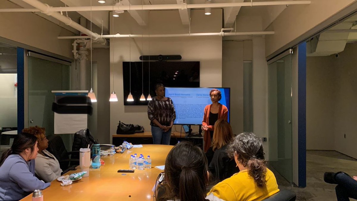 SecAwareManager's tweet photo. As a #STEMmom I enjoyed presenting tonight with my eldest daughter Zaria Noronha at the @WomenSecurityKC February event about our unique paths to our STEM careers in #cybersecurity and IT/Networking. #thestembroker @thestembroker https://t.co/72nwvR9NAP