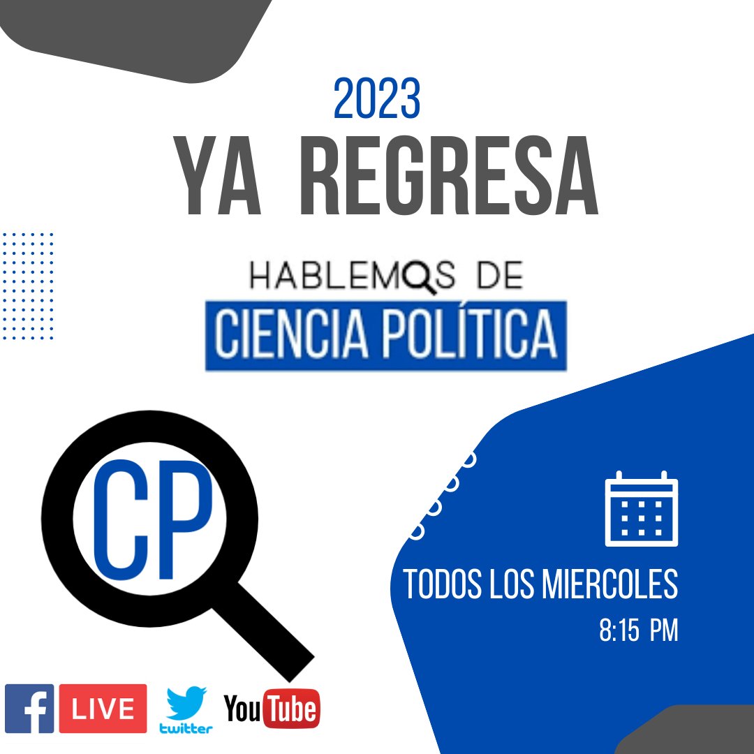 #YaRegresa #HablemosDeCienciaPolítica